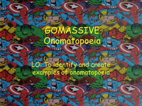 Introduction to Poetry- Onomatopoeia