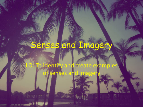 Introduction to Poetry- Senses & Imagery