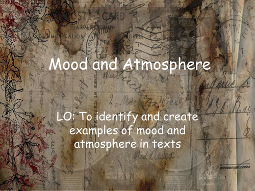 Introduction to Poetry- Mood & Atmosphere