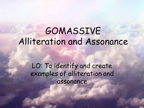 Introduction to Poetry- Alliteration & Assonance