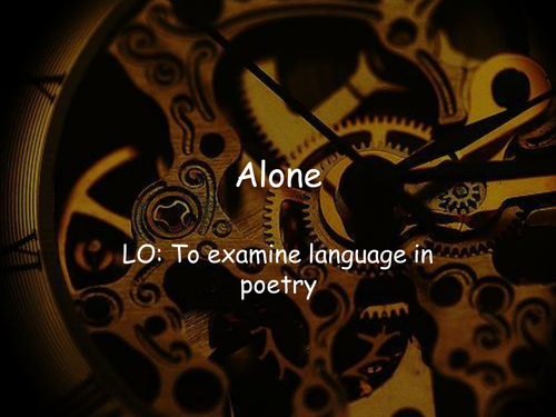 Introduction to Poetry- Emotive Language