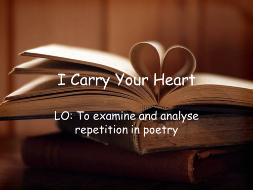 Introduction to Poetry- Repetition