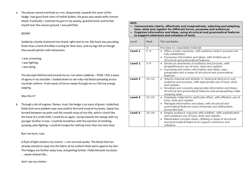 GCSE Imaginative Writing Revision - Moving into Level 5 'Sophisticated and Subtle'