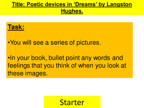 'Dreams' by Langston Hughes