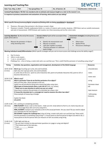 KS2 Practical Perimeter