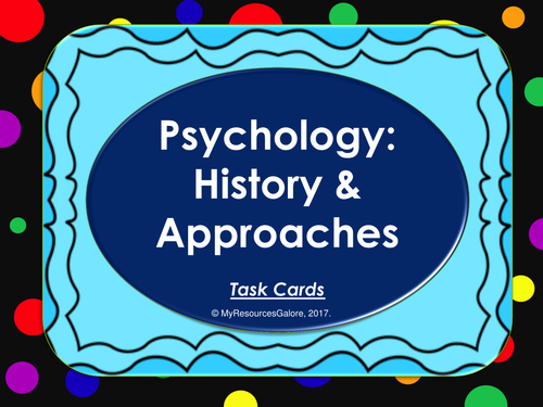Introductory Psychology: Task cards