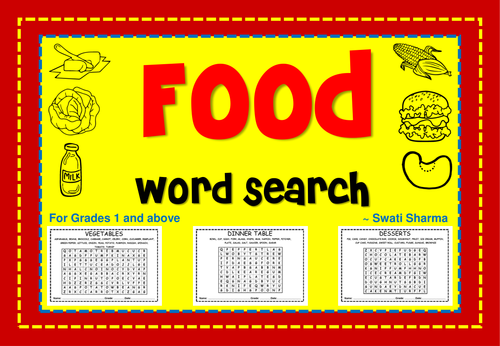 food-and-dining-word-search-teaching-resources