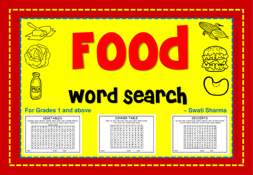 Food and Dining Word Search