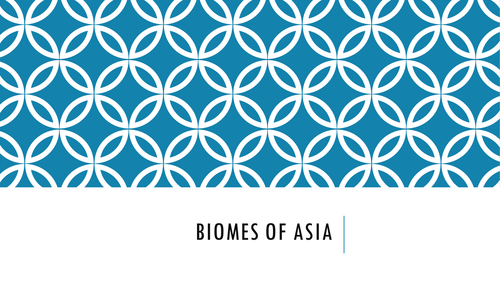 Biomes of Asia