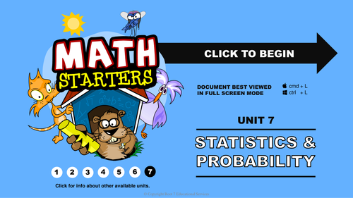 Math Starters - Statistics and Probability