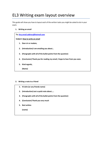 Entry Level 3  Functional Skills English Writing revision pack