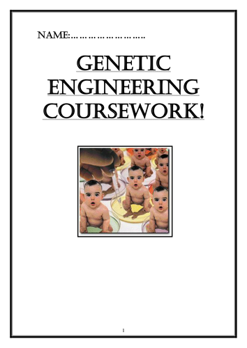 Pupil booklet on Genetic Gengineering