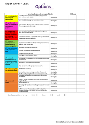 Year 1-6 Assessment target cards for writing, 2014 National Curriculum