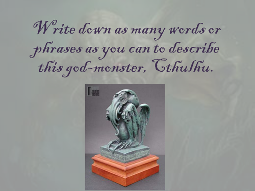 Cthulhu Monster Description Lesson