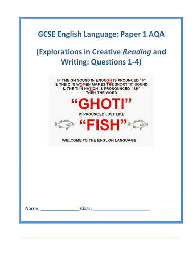 GCSE How to Analyse Creative Texts: Paper 1, English Language
