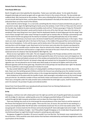 20th century fiction- bundle of 30 extracts (b)