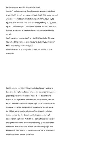 21st century fiction- bundle of 30 extracts (a)