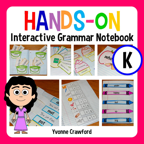 Interactive Grammar Notebook Kindergarten Common Core