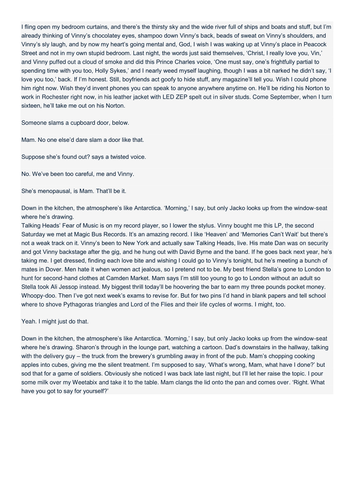 21st century fiction- bundle of 30 extracts (b)