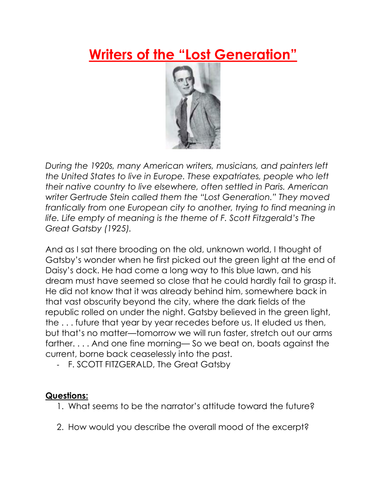  Great Gatsby Letter To Daisy Writing Assignment The Great Gatsby 