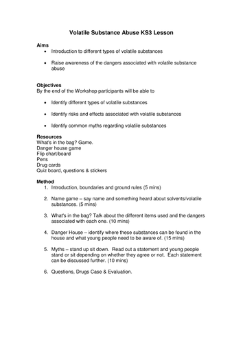 Solvents Lesson Pack