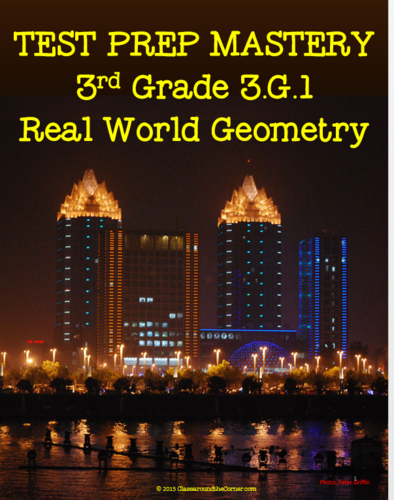 3rd Grade Standard 3.G.1 Real World Geometry TEST PREP MASTERY