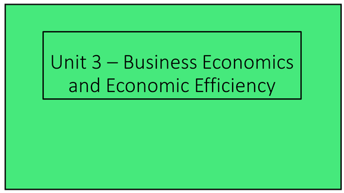 Edexcel Economics Unit 3 Revision Presentation