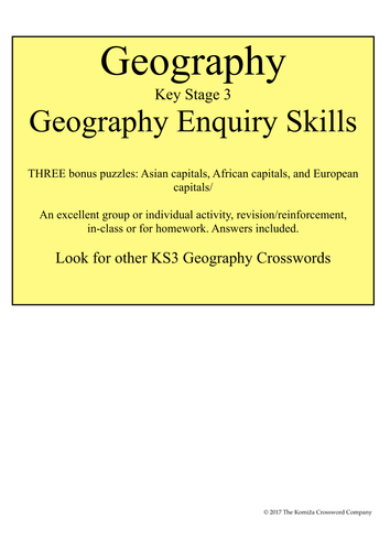 Geography: Geographical Enquiry Skills