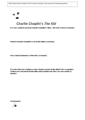 Questions based on Charlie Chaplin's 'The Kid'