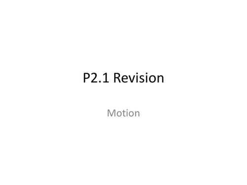 AQA GCSE Physics unit 2.1 and 3.1 Revision