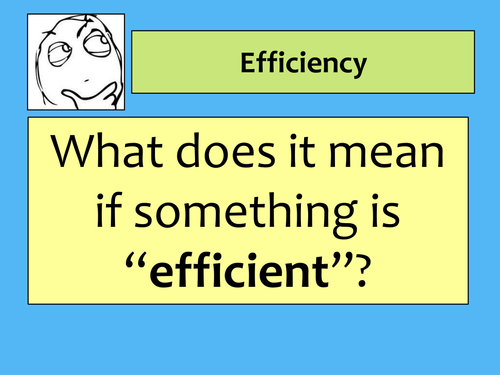 Energy Transfers and Efficiency Lesson