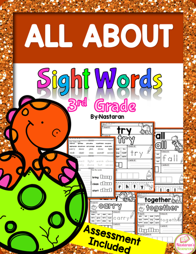 Sight Words Worksheets +Assessment 3rd Grade  | Teaching Resources