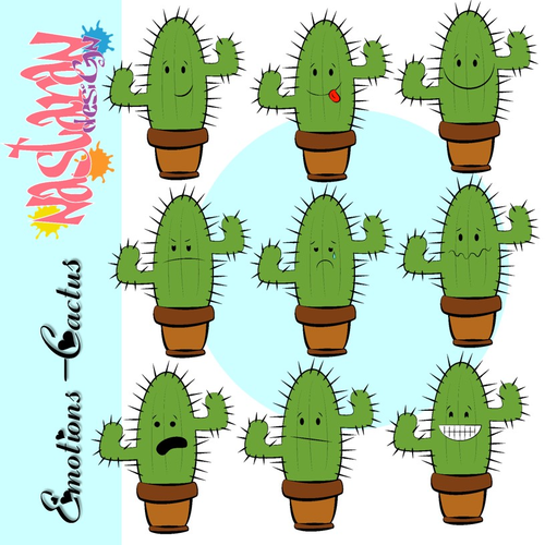 Emotions-Cactus Clip Art
