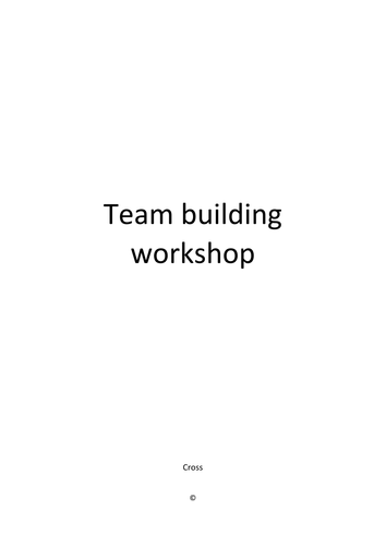 Team Building Workshop
