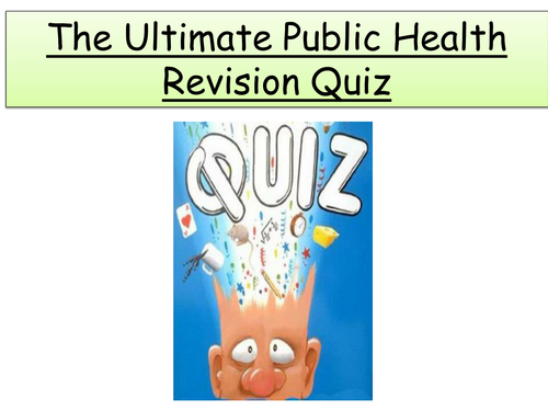 Revision quiz for new People's health GCSE