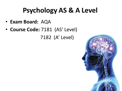 Introduction to AQA GCE Psychology