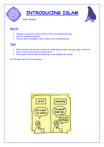 Introducing Islam task sheet 2