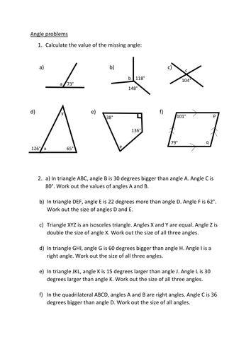 Angle problems