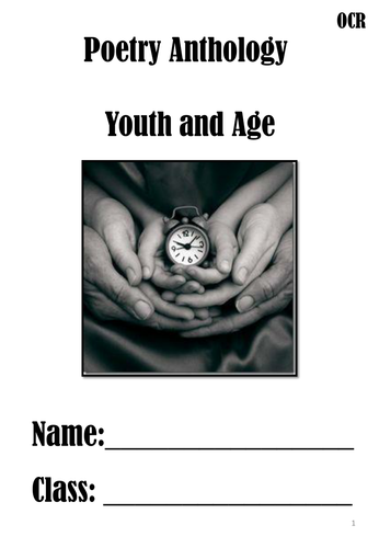 Youth and Age Anthology OCR English Literature (First sitting 2017)
