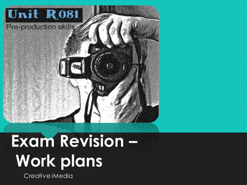 R081 Creative iMedia work plans revision