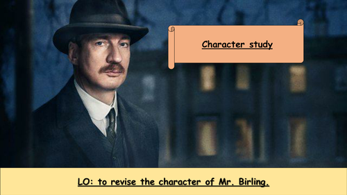 Exam Prep An Inspector calls: Mr Birling