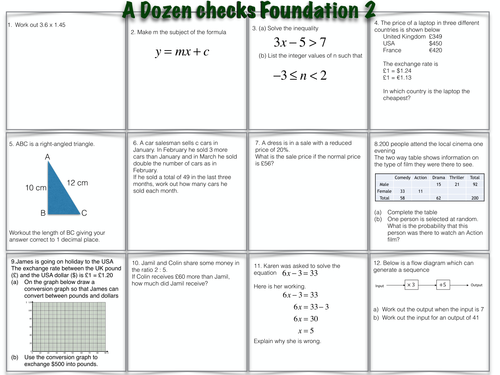 A dozen questions foundation 2 & 3
