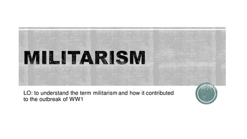 Militarism WW1