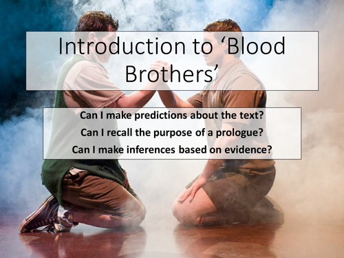 Blood Brothers with Language Paper 2 skills scheme of work