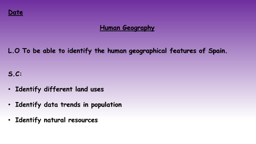 Human Geography of Spain