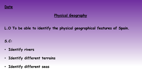Physical and Human Geography of Spain