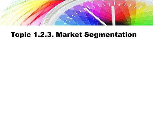 Edexcel business studies - Market Research