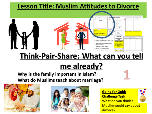 AQA  9-1 Divorce in Islam - Attitudes
