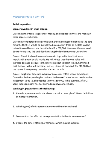 How to prove misrepresentation image