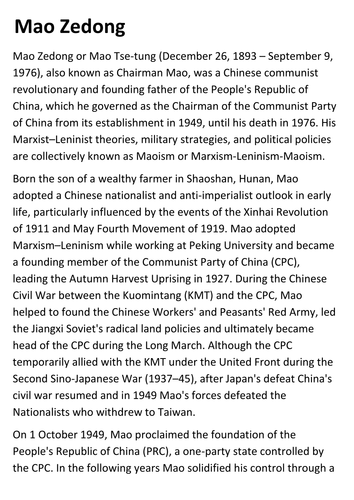 Mao Zedong